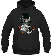 Load image into Gallery viewer, Fear the New York Jets jack skellington halloween harvest field shirt