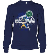 Load image into Gallery viewer, snoopy watch New York Jets city star light shirt