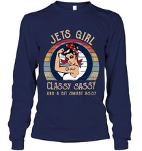 Load image into Gallery viewer, Winnipeg Jets girl classy sasy and a bit smart asy retro shirt