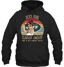 Load image into Gallery viewer, New York Jets girl classy sasy and a bit smart asy retro shirt