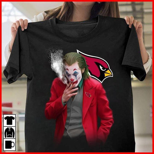 arizona cardinals joker for cardianls fan t shirt