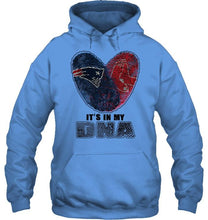 Load image into Gallery viewer, New England Patriots and Boston Red Sox it's my dna love fingerprints shirt
