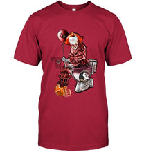 Load image into Gallery viewer, IT Louisville Cardinals in toilet halloween hoodie