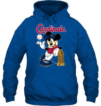Load image into Gallery viewer, St Louis Cardinals mickey mlb champions shirt
