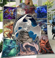 Load image into Gallery viewer, mighty dragons 3d quilt blanket
