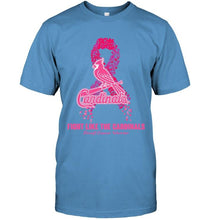 Load image into Gallery viewer, St Louis Cardinals fight like the Cardinals breast cancer warrior shirt