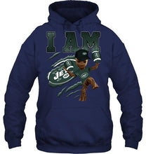 Load image into Gallery viewer, I am groot loves New York Jets fan t shirt