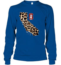 Load image into Gallery viewer, Stanford Cardinal panther pattern state map hoodie