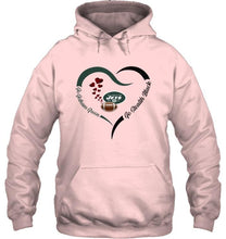 Load image into Gallery viewer, Go Gotham green Go Stealth black New York Jets fan heart shirt