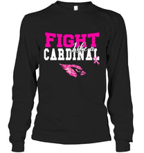 Load image into Gallery viewer, Fight like a Cardinal Arizona Cardinals br east cancer support fan shirt