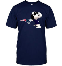 Load image into Gallery viewer, New England Patriots snoopy sun glasses proud fan hoodie