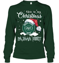 Load image into Gallery viewer, This is my christmas New York Jets pajama shirt t shirt