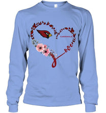 Load image into Gallery viewer, Arizona Cardinals butterfly heart shirt