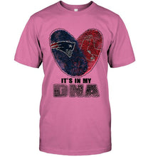 Load image into Gallery viewer, New England Patriots and Boston Red Sox it's my dna love fingerprints shirt