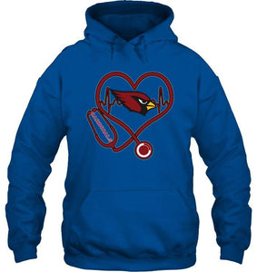 Arizona Cardinals nurse scope love heartbeat shirt