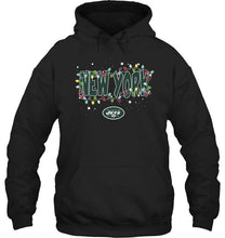 Load image into Gallery viewer, New York Jets christmas fairy lights t shirt