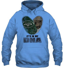 Load image into Gallery viewer, New York Jets and Army Black Knights it's my dna love fingerprints shirt