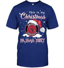 Load image into Gallery viewer, This is my christmas Arizona Cardinals pajama shirt t shirt