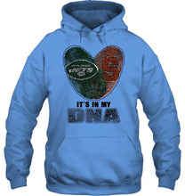 Load image into Gallery viewer, New York Jets and Syracuse Orange it's my dna love fingerprints shirt