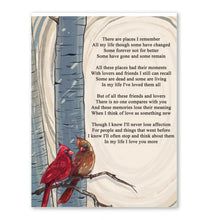 Load image into Gallery viewer, The Beatles There are places I remember lyric birds cardinal