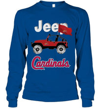 Load image into Gallery viewer, Jeep St Louis Cardinals fan shirt