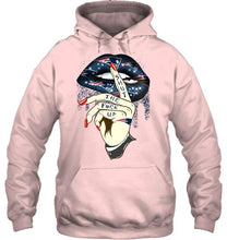 Load image into Gallery viewer, Shut the f ck up sexy New England Patriots glittering lips shirt