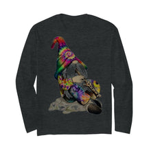 Load image into Gallery viewer, Gnome Blowing Trumpet bough shirt by Moteefes store Unisex Long Sleeve T-Shirt