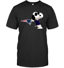 Load image into Gallery viewer, New England Patriots snoopy sun glasses proud fan hoodie