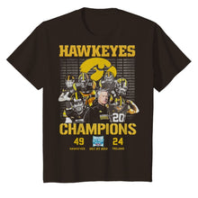 Load image into Gallery viewer, Hawkeyes Champions Holiday Bowl Hawkeyes 49 Trojans 24 shirt by Moteefes store Youth Classic Tee