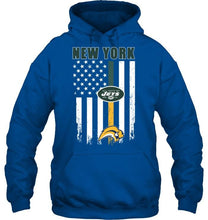 Load image into Gallery viewer, New York New York Jets Buffalo Sabres american flag shirt