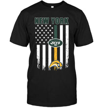 Load image into Gallery viewer, New York New York Jets Buffalo Sabres american flag shirt