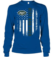 Load image into Gallery viewer, Best New York Jets dad ever american flag shirt