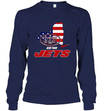 Load image into Gallery viewer, New York Jets New York 4th July independence day american flag shirt