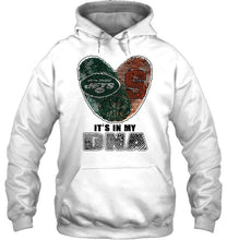 Load image into Gallery viewer, New York Jets and Syracuse Orange it's my dna love fingerprints shirt