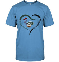Load image into Gallery viewer, Go Gotham green Go Stealth black New York Jets fan heart shirt