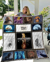 Load image into Gallery viewer, lion king remember who you are jungle disney blanket