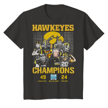Load image into Gallery viewer, Hawkeyes Champions Holiday Bowl Hawkeyes 49 Trojans 24 shirt by Moteefes store Youth Classic Tee