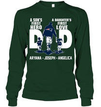 Load image into Gallery viewer, New England Patriots son's 1st hero daugther's 1st love Aryana Joseph Angelica shirt