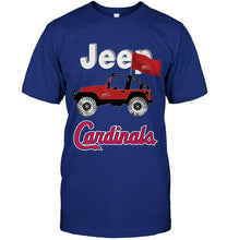 Load image into Gallery viewer, Jeep St Louis Cardinals fan shirt