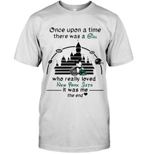 Load image into Gallery viewer, Once upon a time there was girl really loved New York Jets it was me mickey disney castle shirt