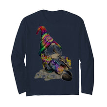 Load image into Gallery viewer, Gnome Blowing Trumpet bough shirt by Moteefes store Unisex Long Sleeve T-Shirt
