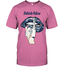 Load image into Gallery viewer, New England Patriots haters shut the f ck up shhh lips shirt