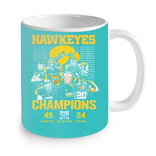 Load image into Gallery viewer, Hawkeyes Champions Holiday Bowl Hawkeyes 49 Trojans 24 shirt by Moteefes store Mug
