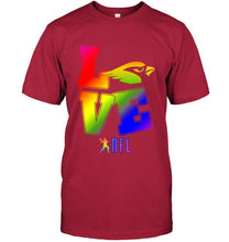 Load image into Gallery viewer, Love Arizona Cardinals lgbt NFL shirt