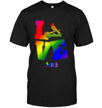 Load image into Gallery viewer, Love St Louis Cardinals lgbt shirt