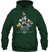 Load image into Gallery viewer, New York Jets mickey donald goofy fan shirt