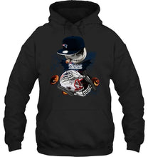 Load image into Gallery viewer, Fear the New England Patriots jack skellington halloween harvest field shirt