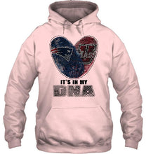Load image into Gallery viewer, New England Patriots and UMass Minutemens it's my dna love fingerprints shirt