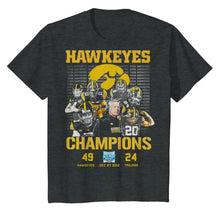 Load image into Gallery viewer, Hawkeyes Champions Holiday Bowl Hawkeyes 49 Trojans 24 shirt by Moteefes store Youth Classic Tee