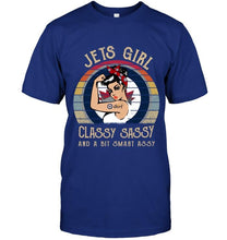 Load image into Gallery viewer, Winnipeg Jets girl classy sasy and a bit smart asy retro shirt